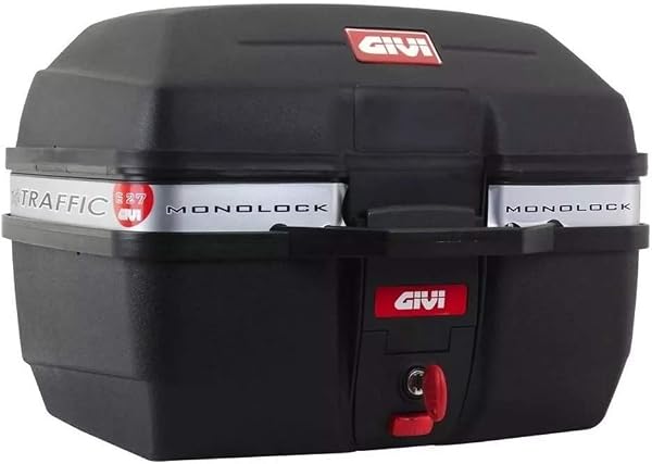 Baú Bauleto Moto GIVI E27M Monolock Traffic 27 Litros Preto