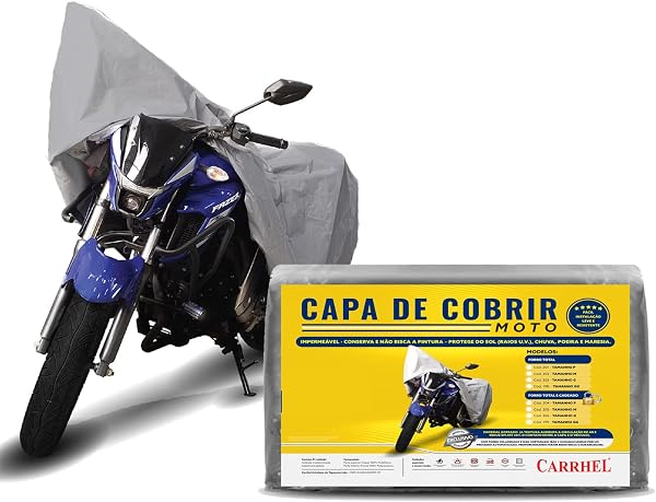 Capa para Cobrir Moto Carrhel 100% Forrada e Impermeável Tamanho G