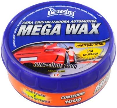 Pérola Mega Wax Cera Cristalizadora 100g com Aplicador
