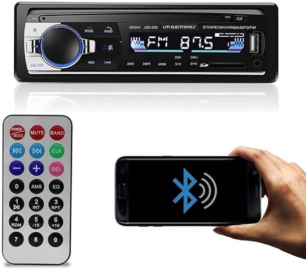 Rádio Automotivo LM Eletrônica MP3 Bluetooth 4×60 W USB AUX SD Equalizador