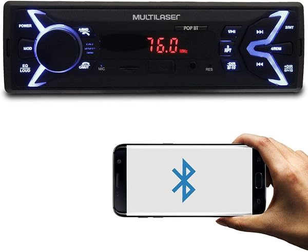 Som Automotivo Multilaser Pop P3336 Bluetooth MP3 FM USB SD AUX