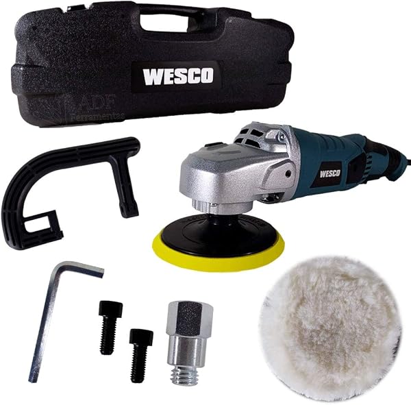 Wesco WS4504K Lixadeira Politriz 5″ 1200W 220V com Acessórios