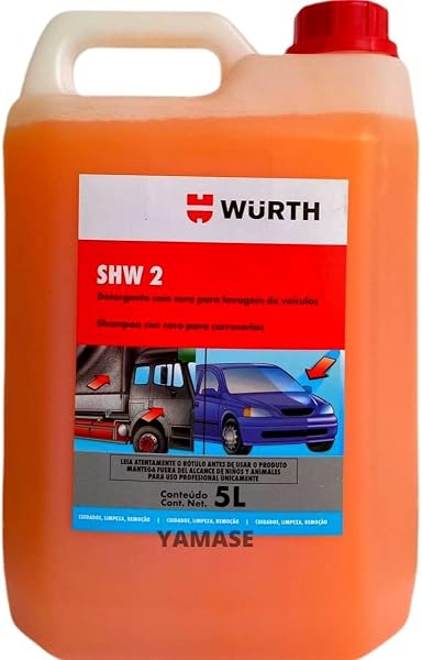Wurth SHW2 Shampoo Automotivo com Cera 5L